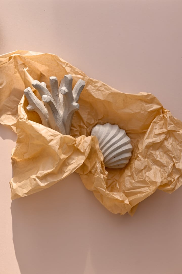 Sculpture The Clam Shell 13 cm, Limestone Cooee Design