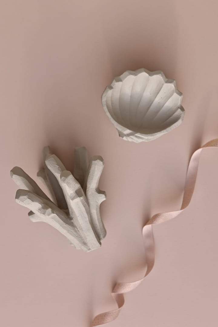 Sculpture The Clam Shell 13 cm, Limestone Cooee Design