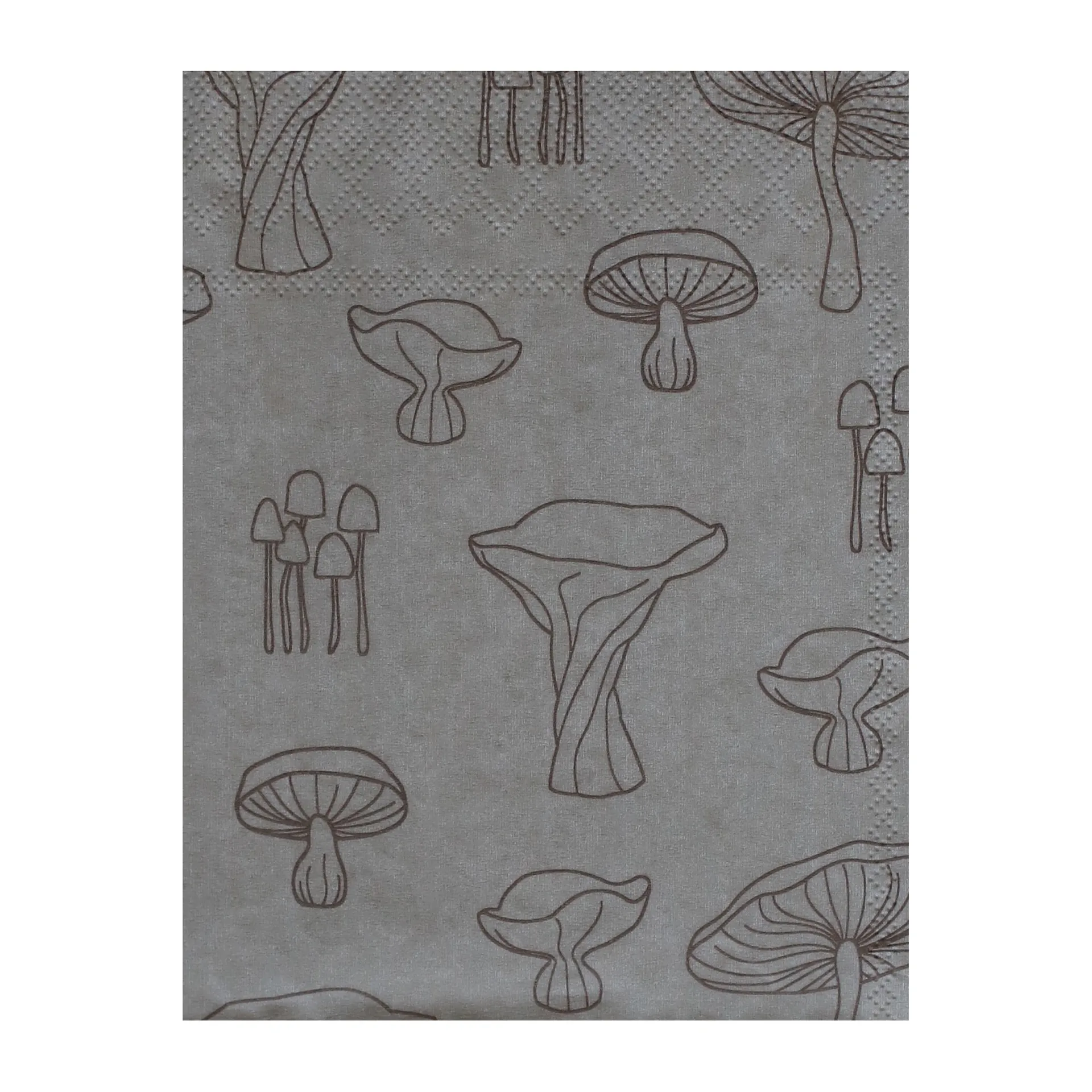 Serviette de table Fungi 33x33 cm, paquet de 20, Sable-noisette Cooee Design