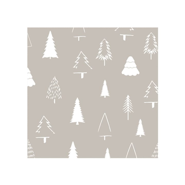 Serviette Woods 33x33 cm 20-pack - Sand-white - Cooee Design