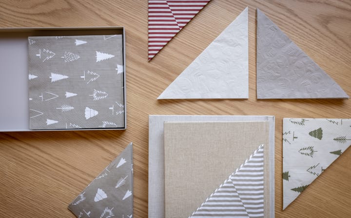 Serviette Woods 33x33 cm 20-pack, Sand-white Cooee Design