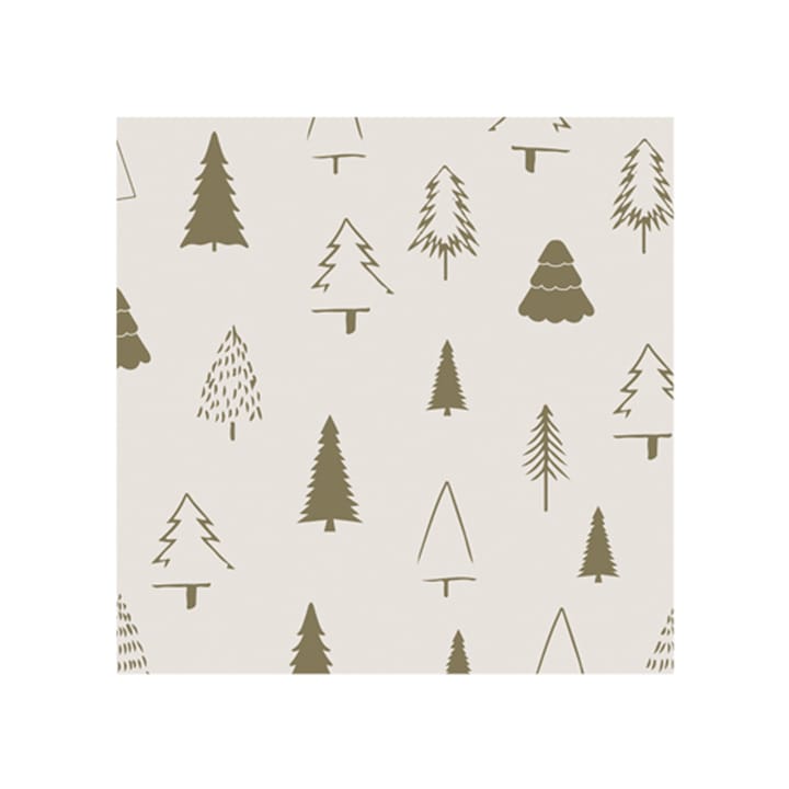 Serviette Woods 33x33 cm 20-pack - Shell-olive - Cooee Design