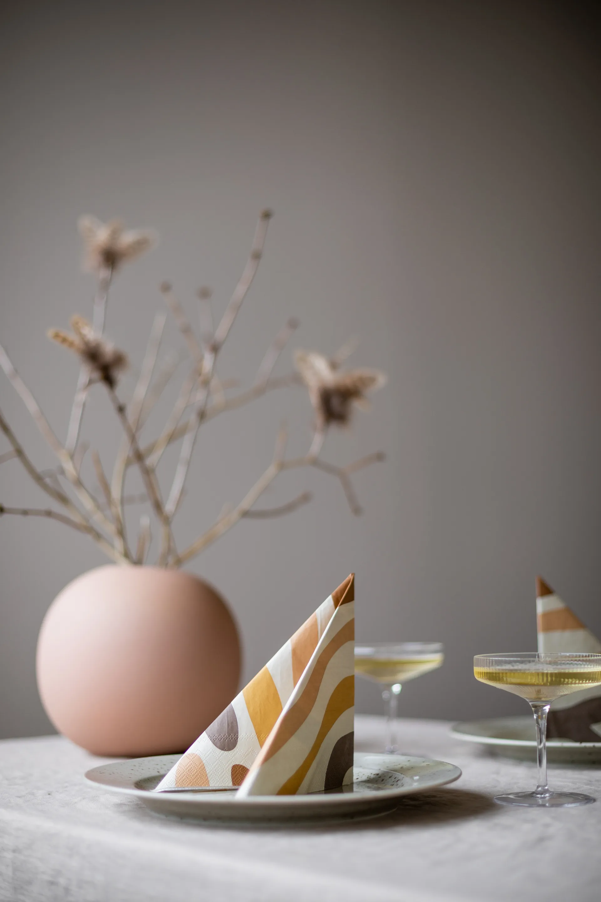 Serviettes Gotland 33x33 cm Lot de 20, Earth Cooee Design