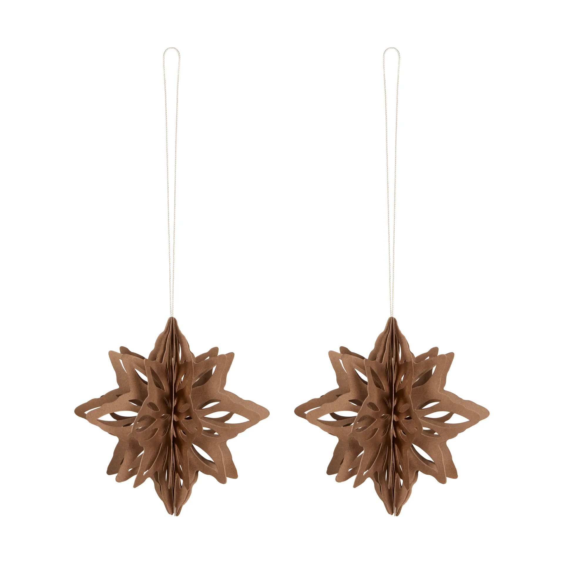 Suspension décorative en forme d'étoile Paper Nova lot de 2, Café Cooee Design