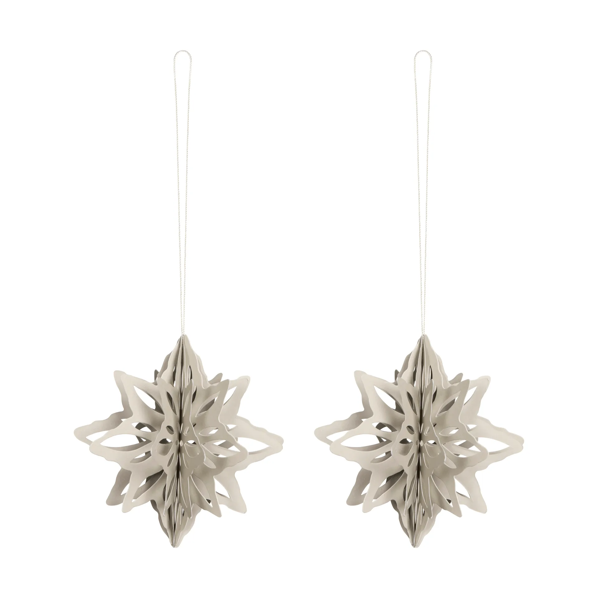 Suspension décorative en forme d'étoile Paper Nova lot de 2, Sable Cooee Design