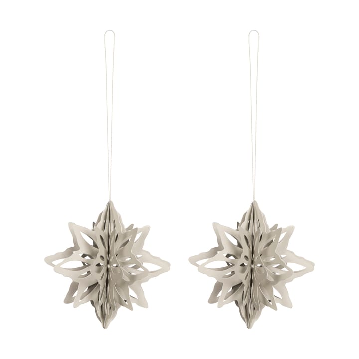 Suspension décorative en forme d'étoile Paper Nova lot de 2 - Sable - Cooee Design