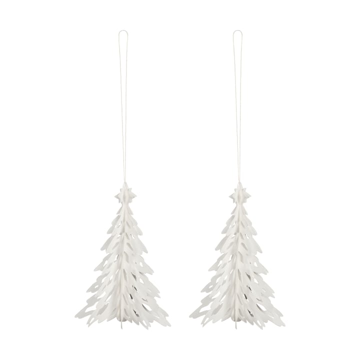 Suspension décorative Paper Pinetree lot de 2 - Naturel - Cooee Design