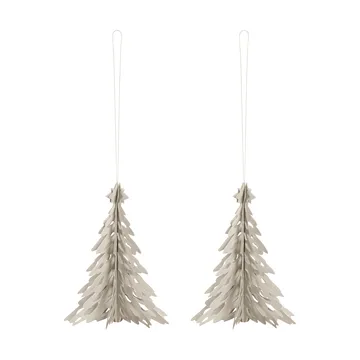 Suspension décorative Paper Pinetree lot de 2 - Sable - Cooee Design