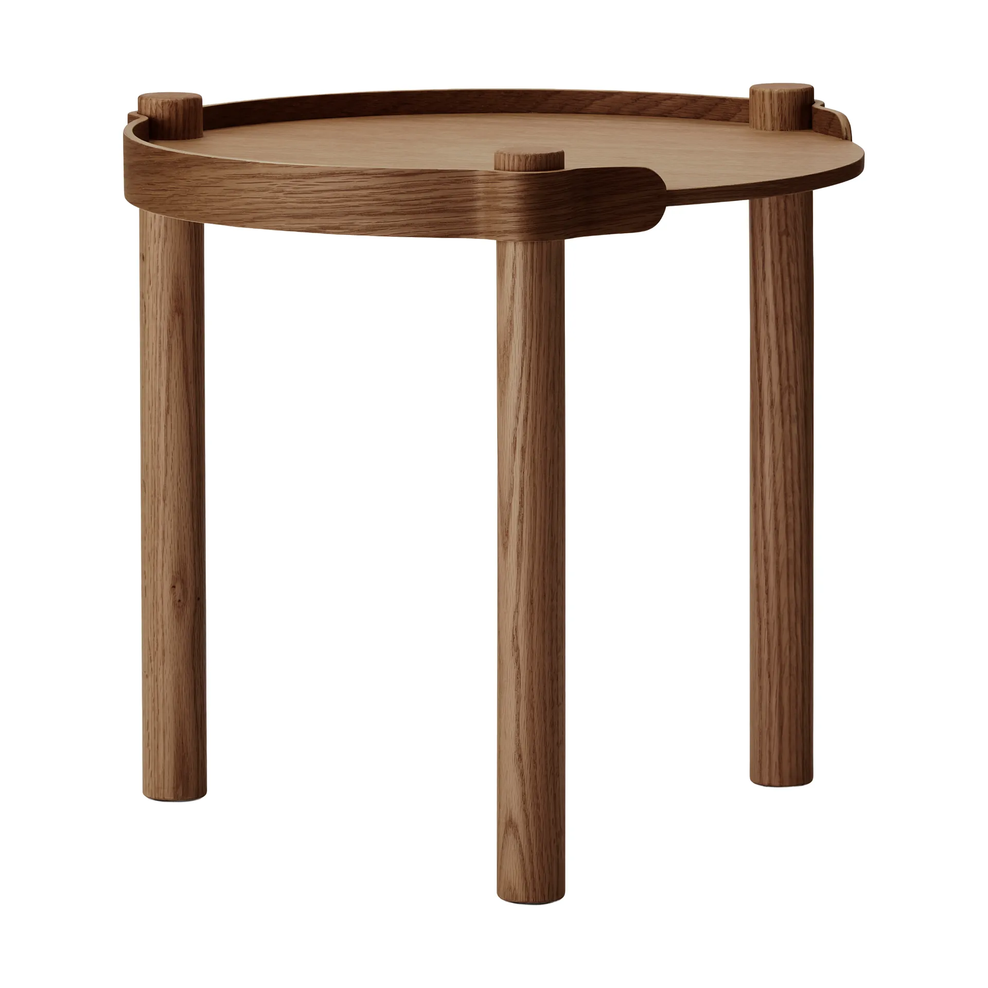 Table Woody Ø45 cm, Chêne foncé teinté Cooee Design