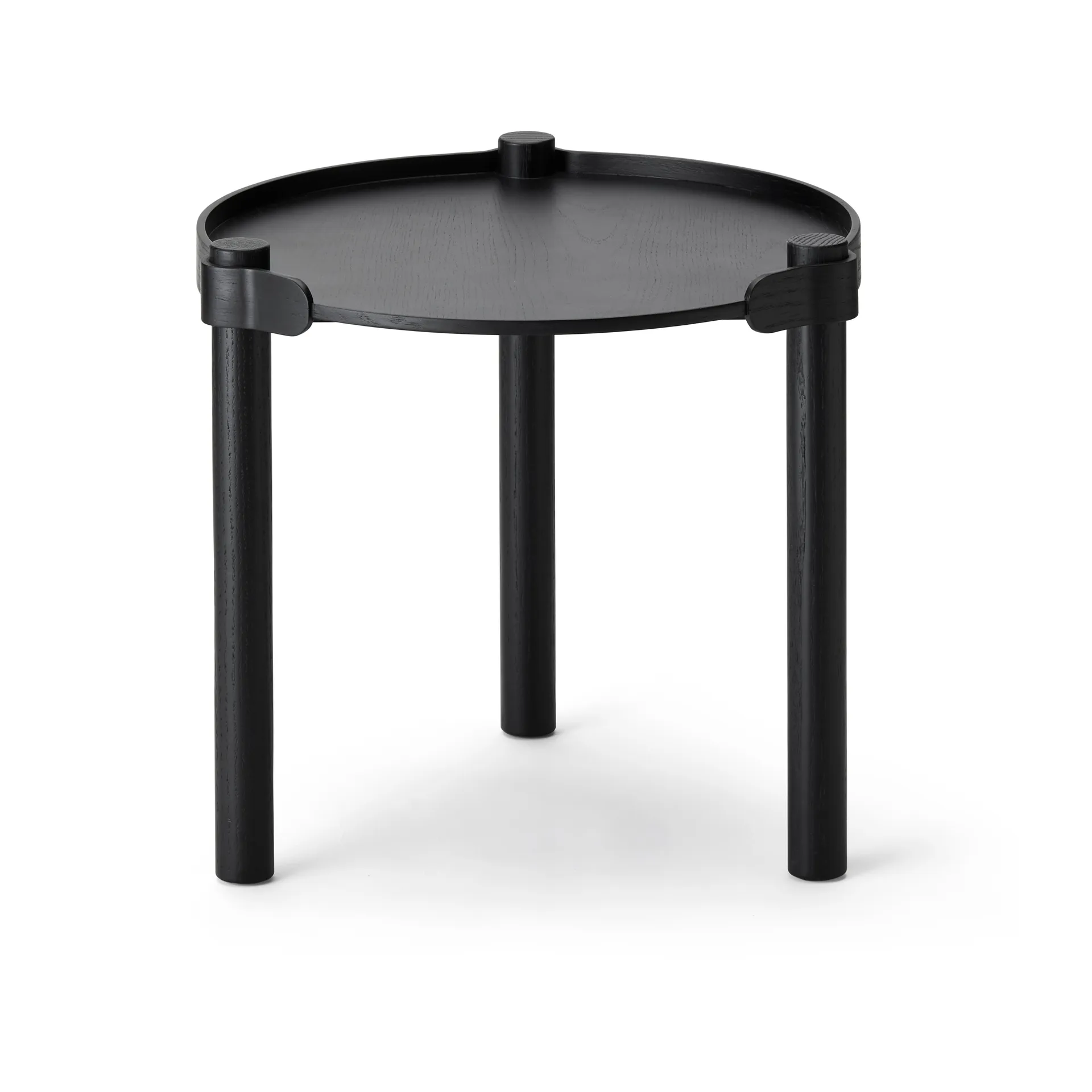 Table Woody Ø45 cm, Chêne teinté noir Cooee Design