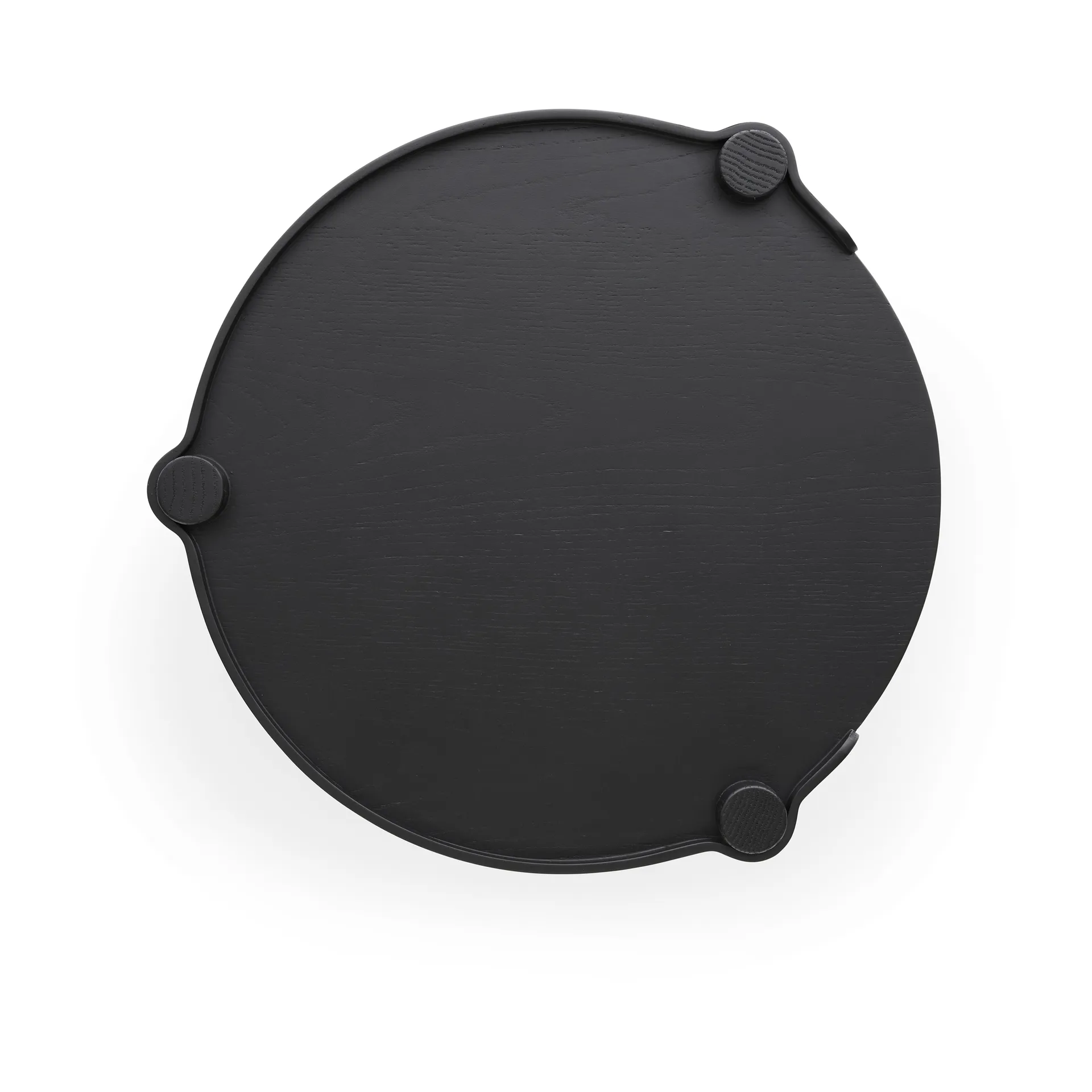 Table Woody Ø45 cm, Chêne teinté noir Cooee Design