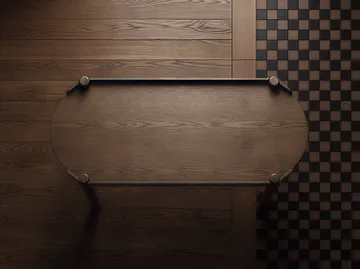 Table Woody 50x105 cm - Chêne foncé teinté - Cooee Design