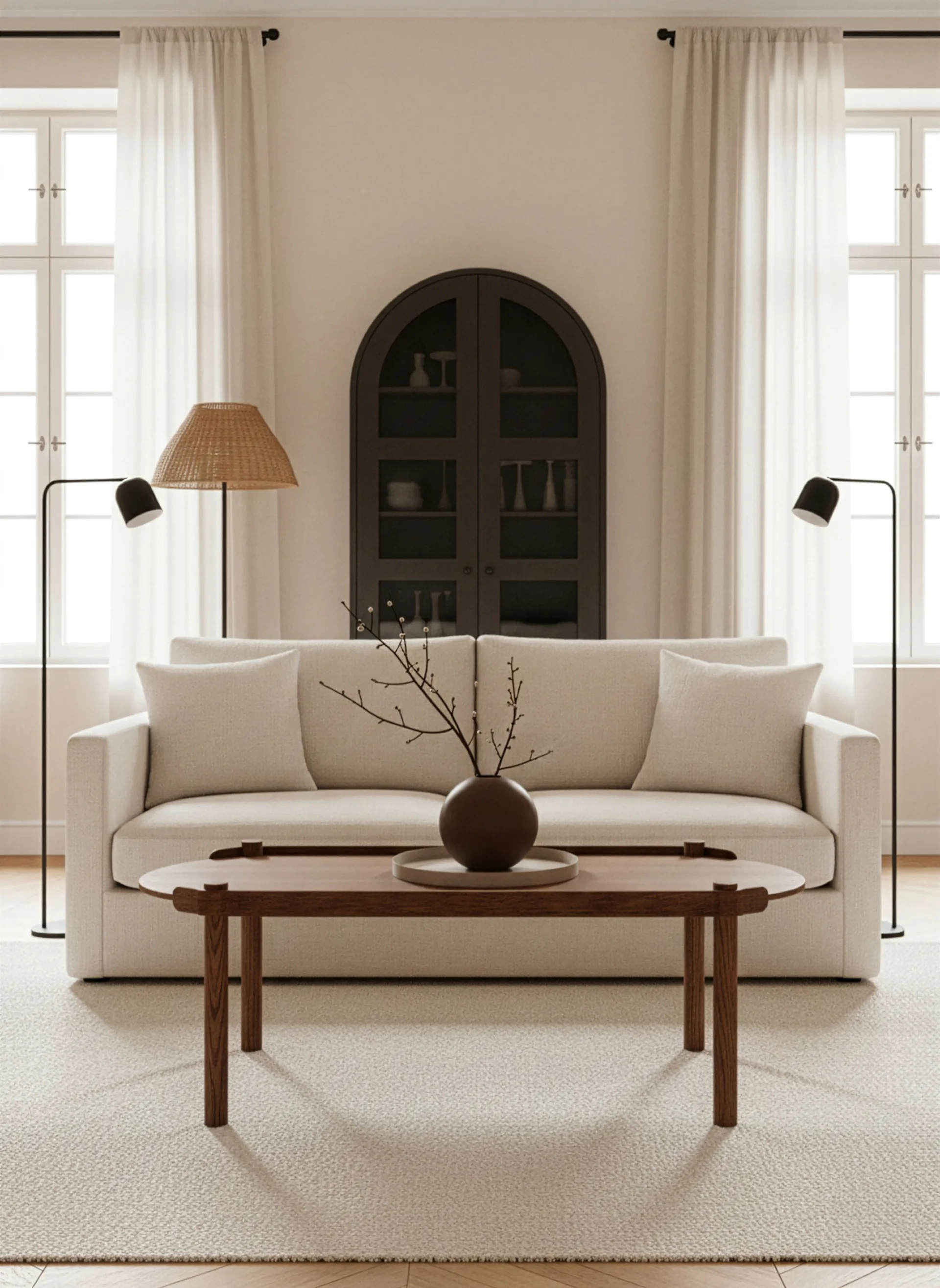 Table Woody 50x105 cm, Chêne foncé teinté Cooee Design