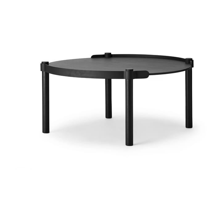 Table Woody Ø80 cm - Chêne teinté noir - Cooee Design
