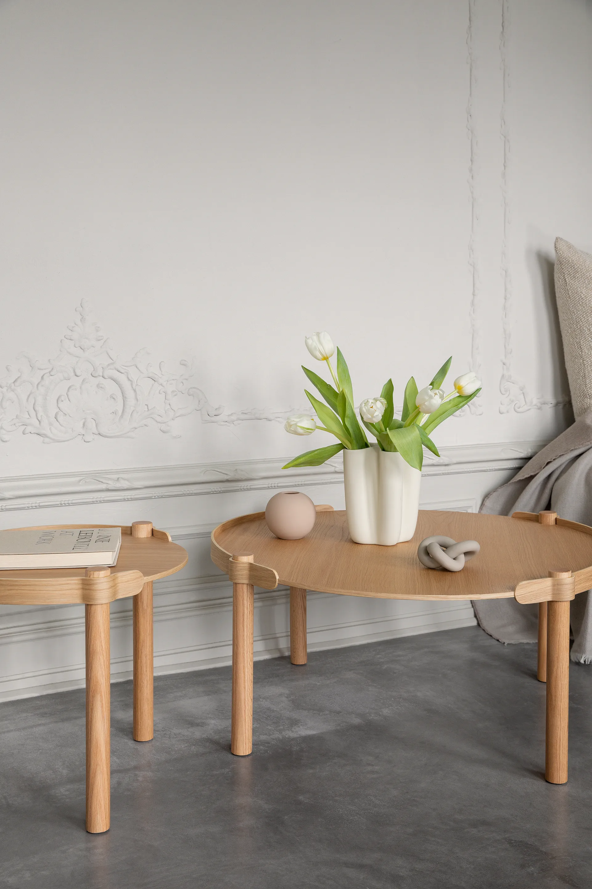 Table Woody Ø80 cm, Chêne Cooee Design