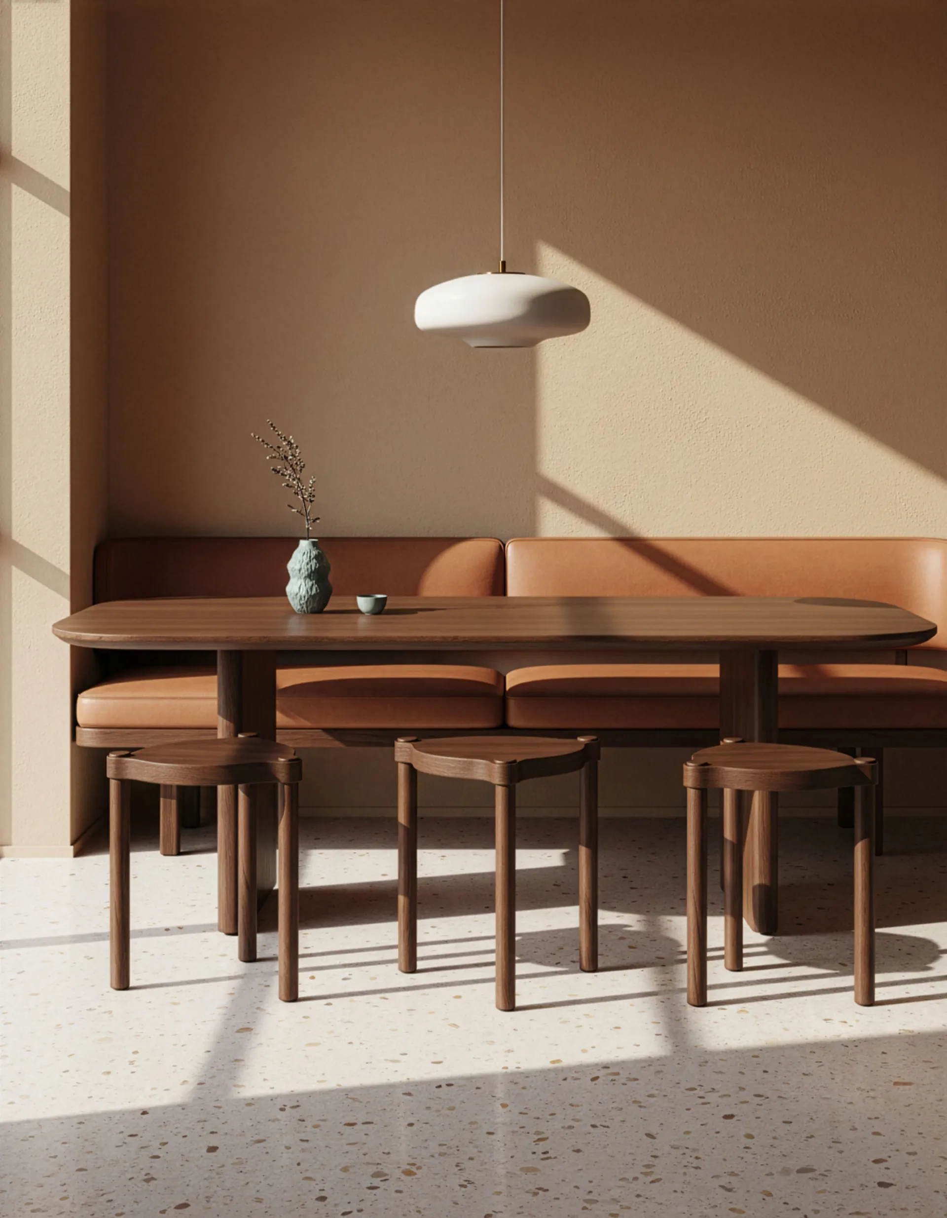 Tabouret Woody, Chêne foncé Cooee Design