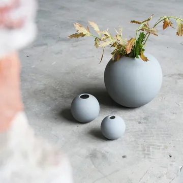 Vase Ball gris - 8 cm - Cooee Design