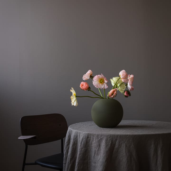 Vase Ball olive - 20 cm - Cooee Design