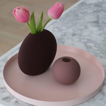 Vase Ball rose cendré - 8 cm - Cooee Design