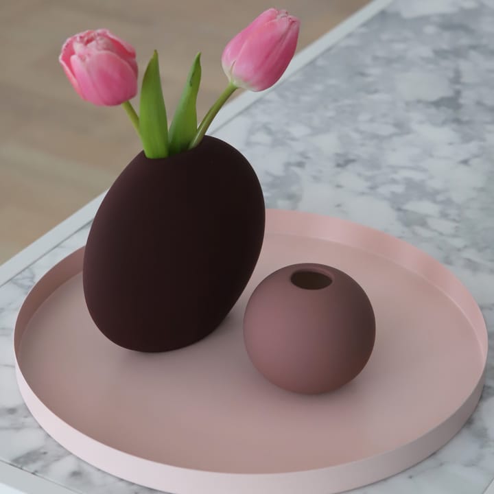 Vase Ball rose cendré, 8 cm Cooee Design