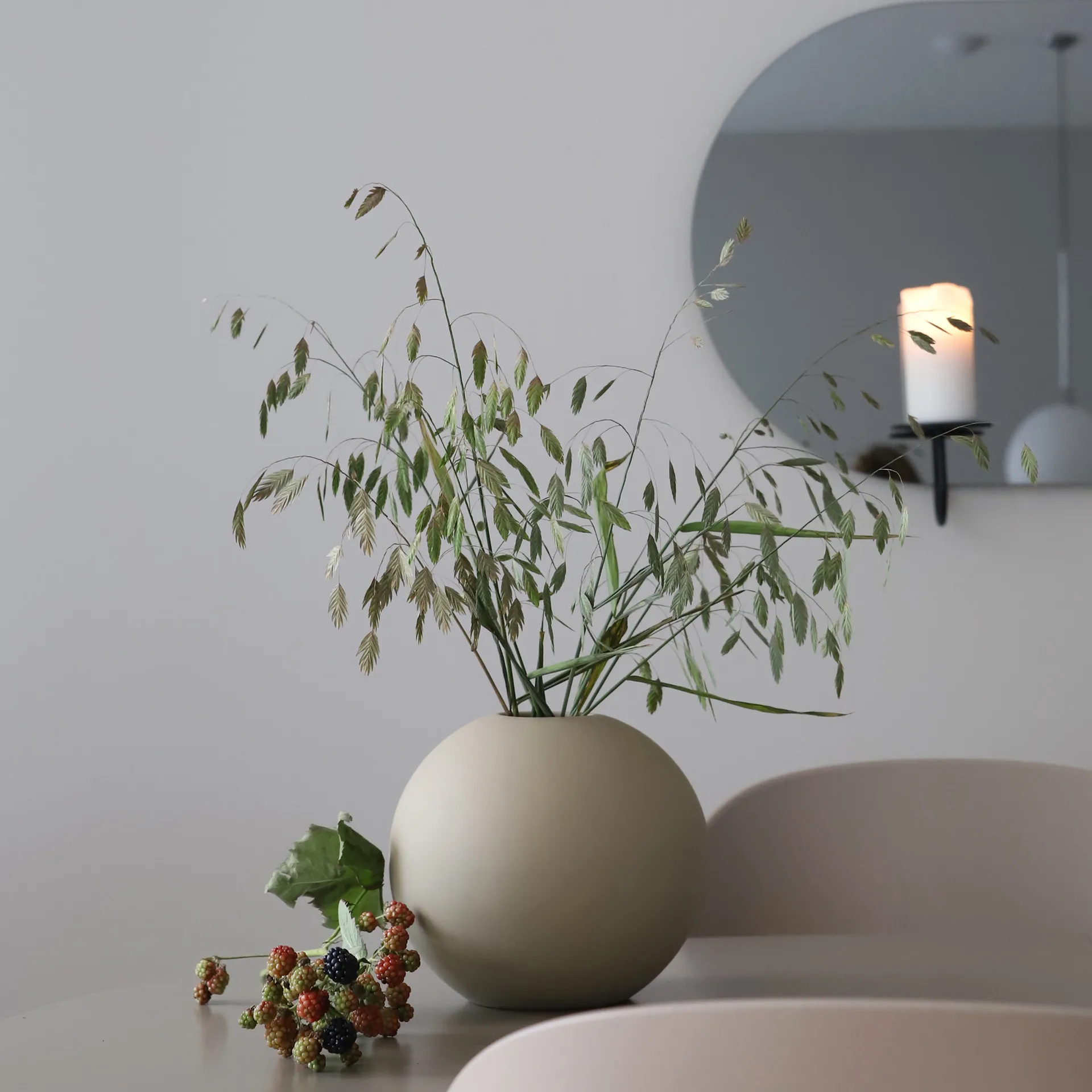 Vase Ball sable, 20 cm Cooee Design