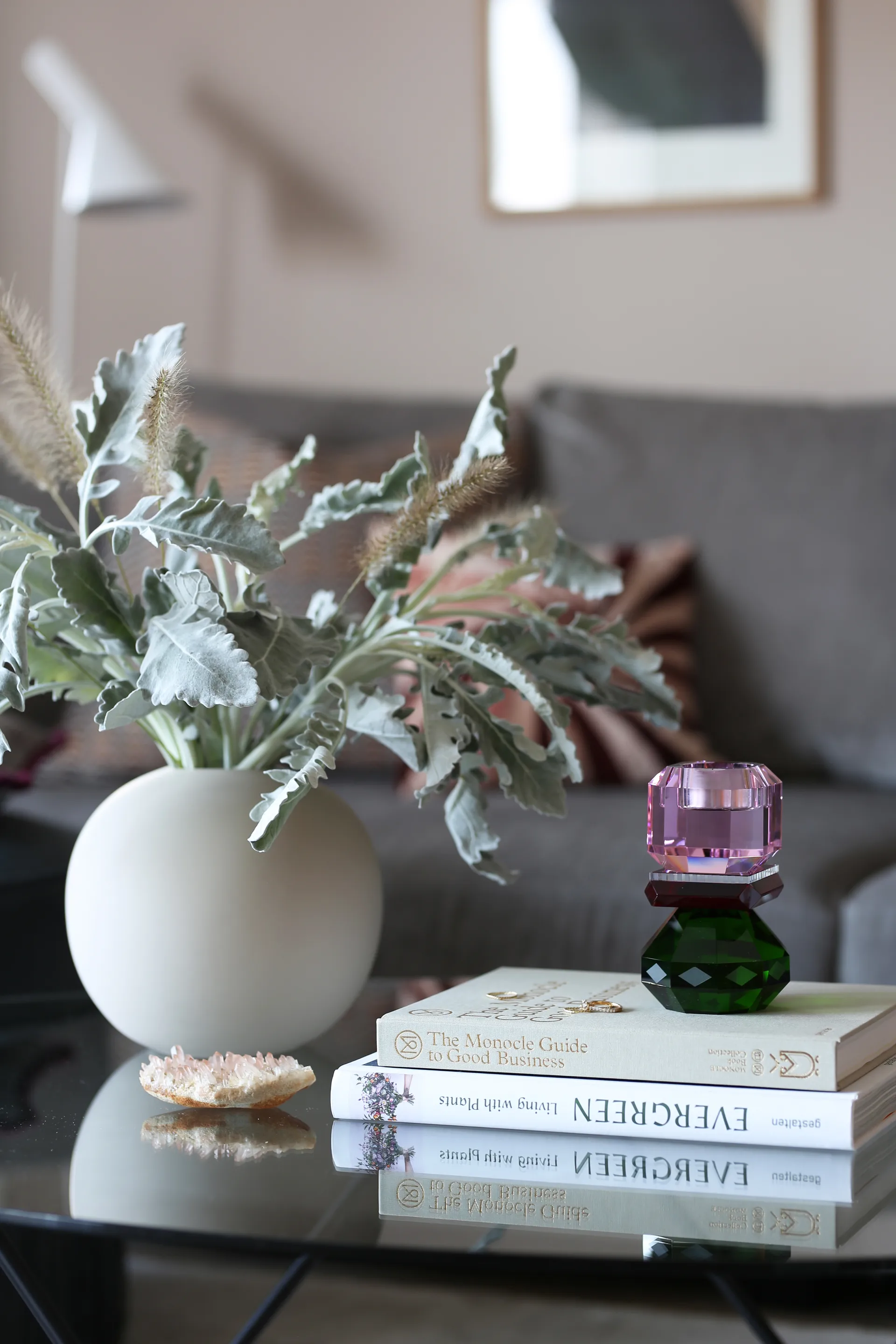 Vase Ball sable, 20 cm Cooee Design