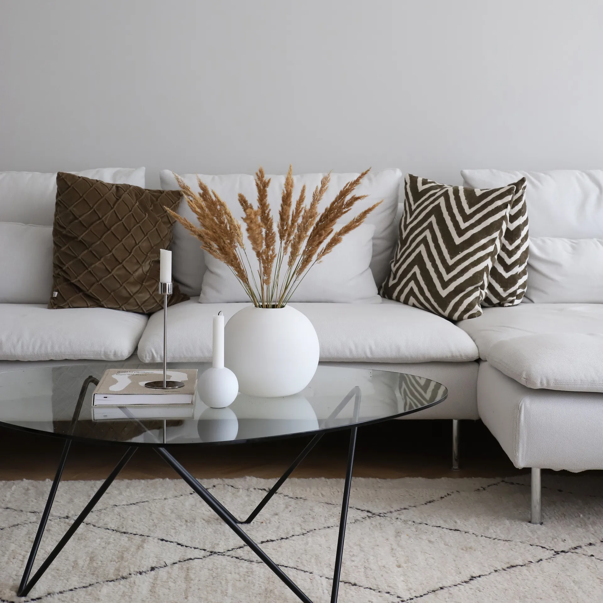 Vase blanc Ball, 20 cm Cooee Design