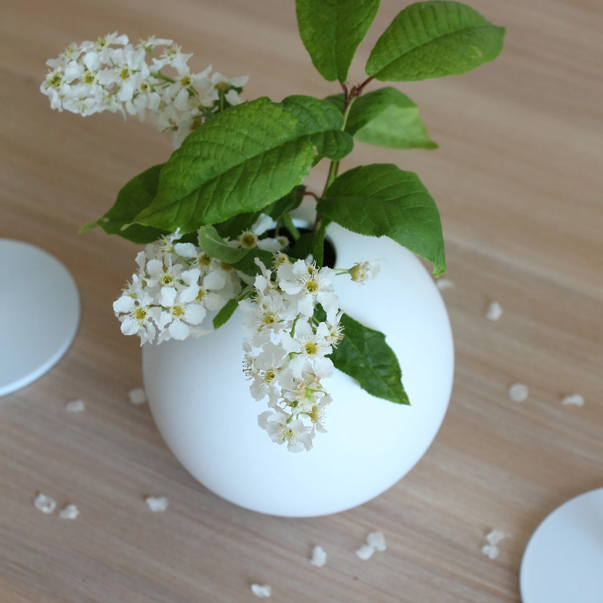 Vase blanc Ball, 8 cm Cooee Design