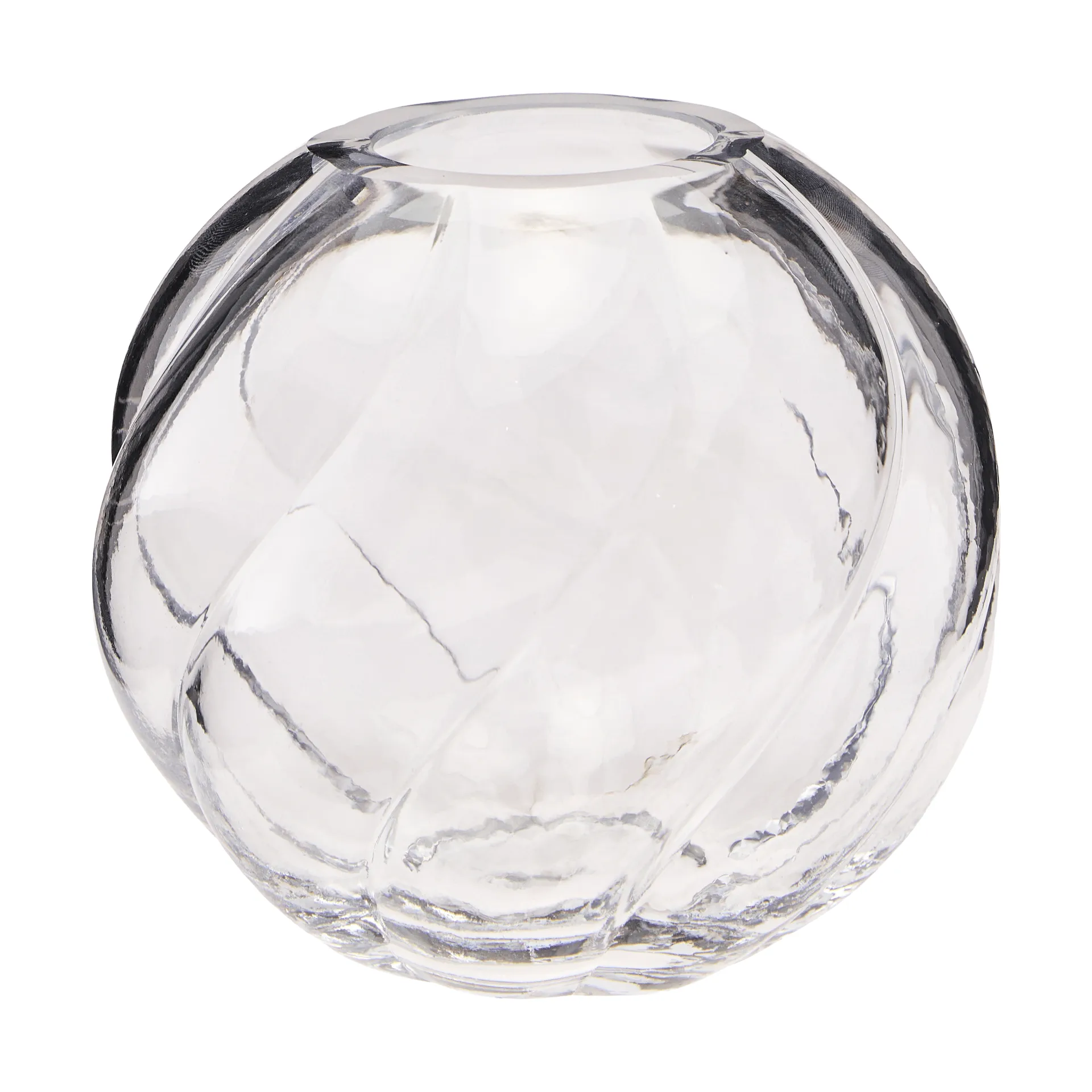 Vase boule Twist 12 cm, Transparent Cooee Design
