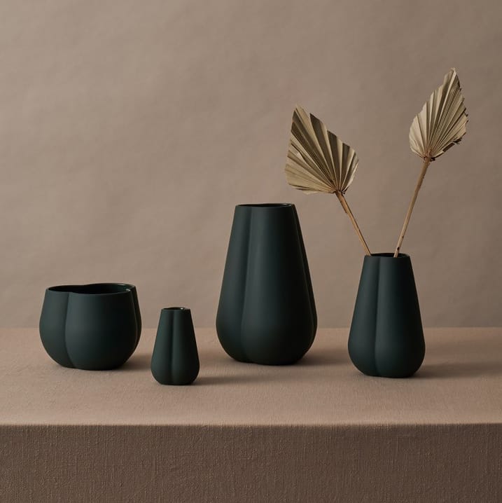Vase Clover 18cm - Dark green - Cooee Design