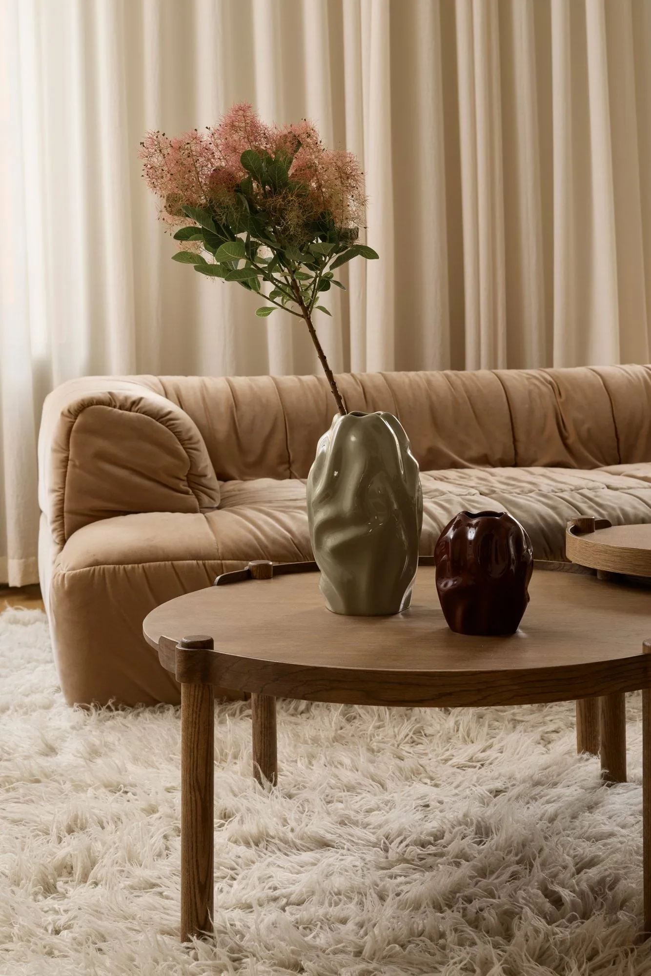 Vase Drift desert 28 cm, Bordeaux Cooee Design