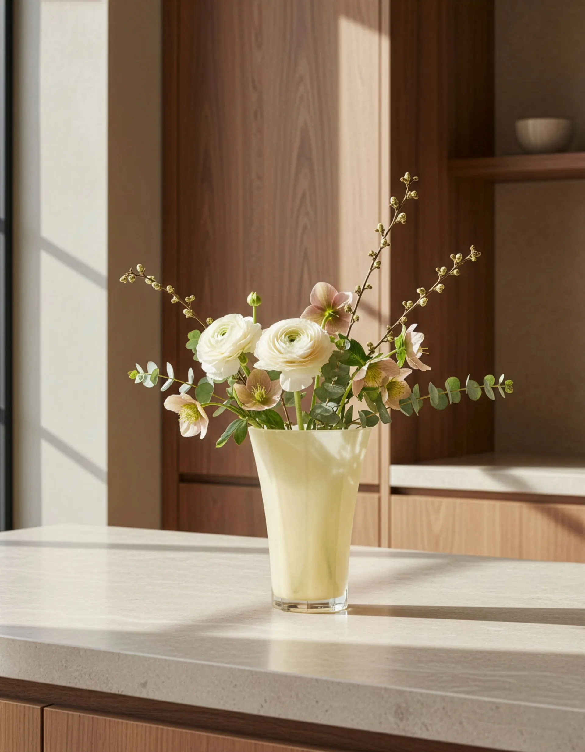 Vase Liliané 28 cm, Butter yellow Cooee Design