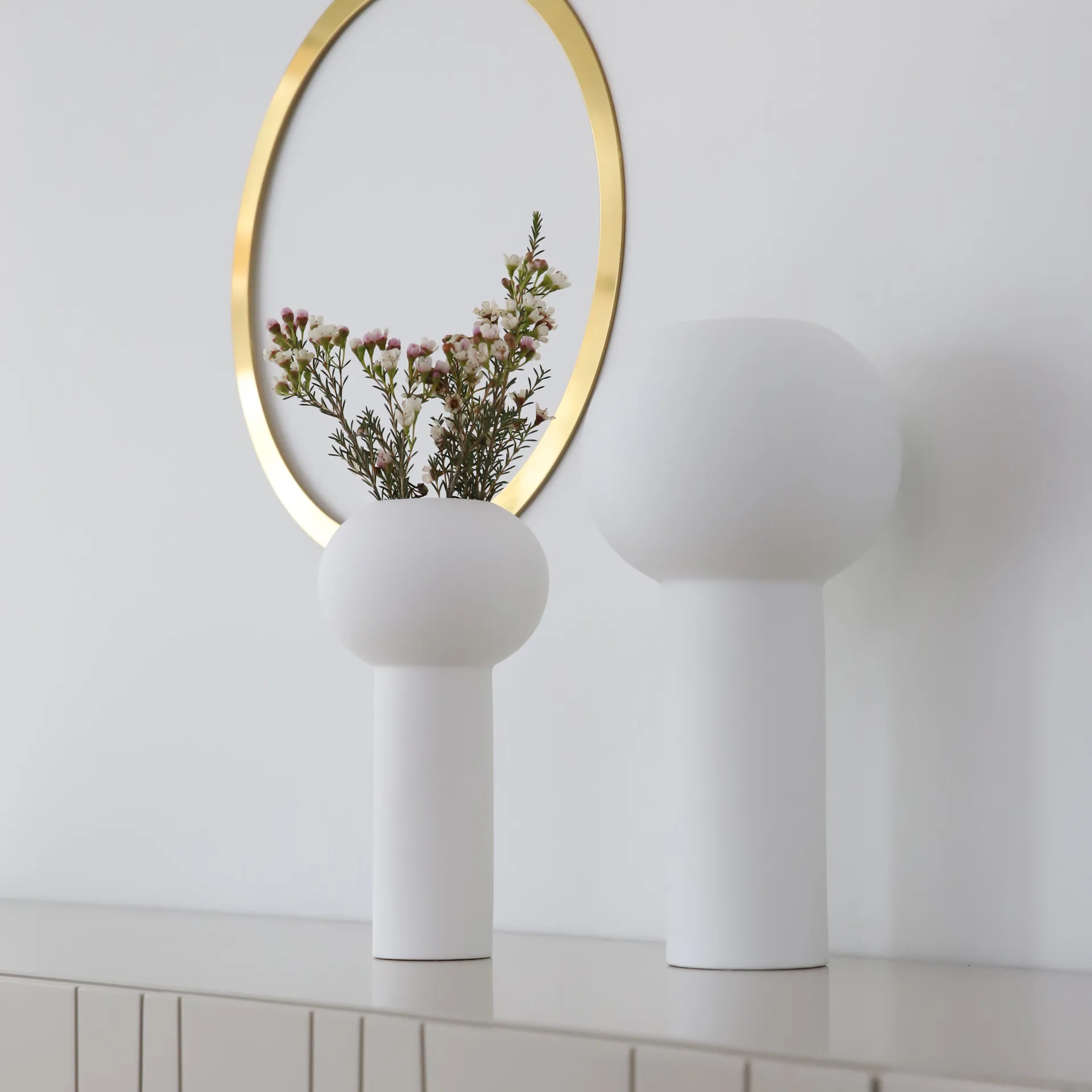 Vase Pillar 24 cm, Blanc Cooee Design