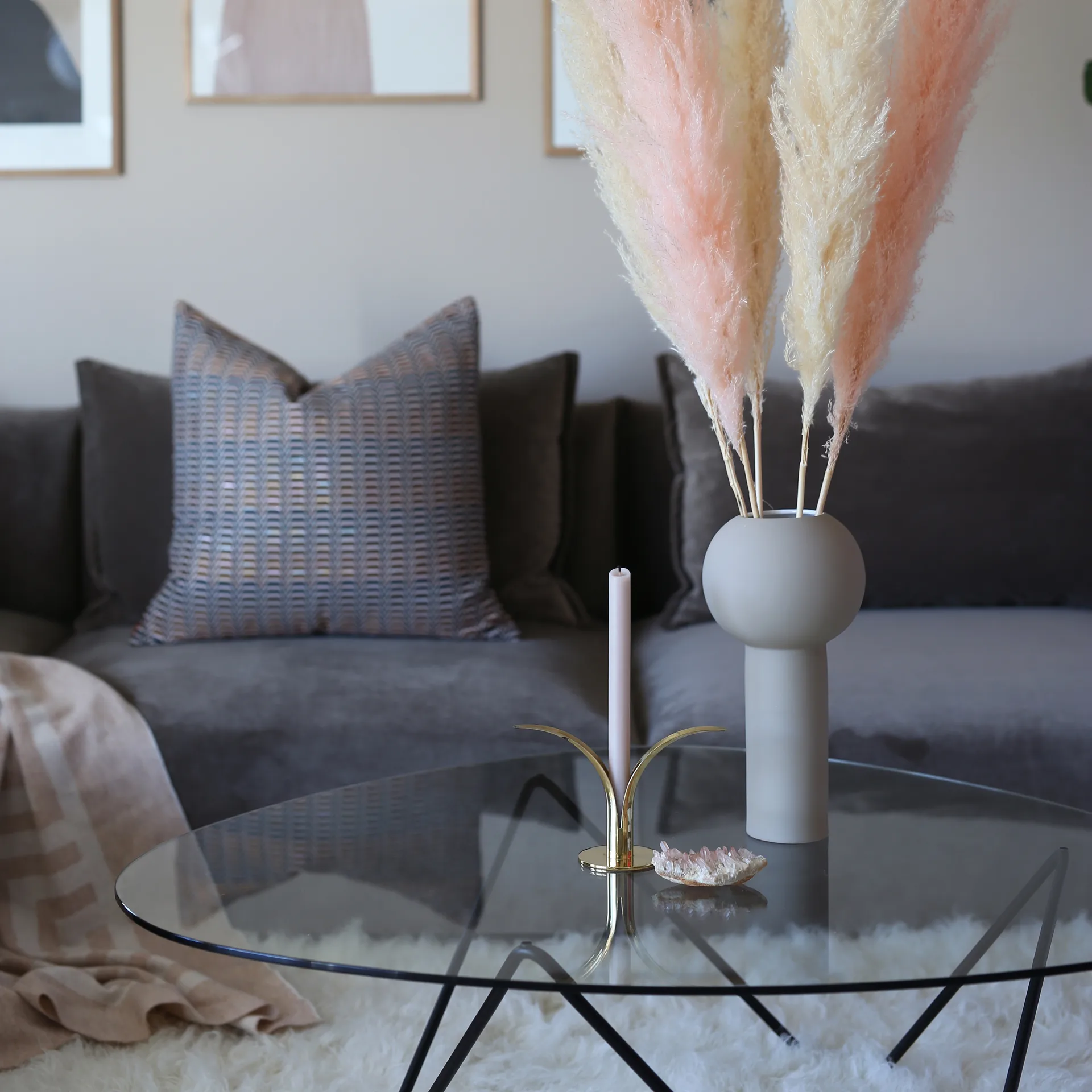 Vase Pillar 32 cm, Gris Cooee Design