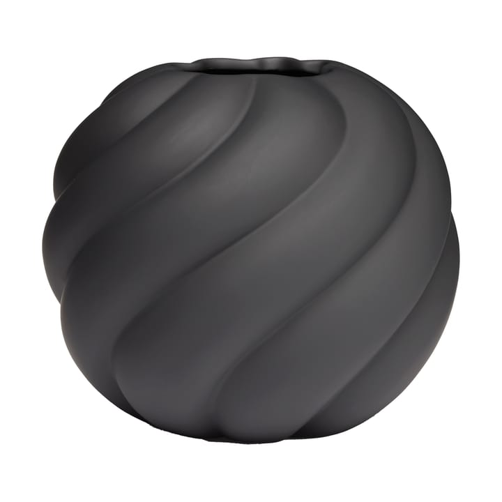 Vase Twist ball 20 cm - Black - Cooee Design