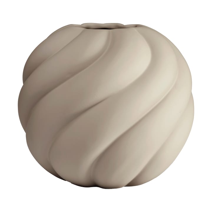 Vase Twist ball 20 cm - Sand - Cooee Design