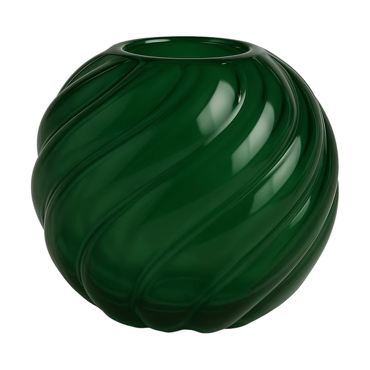 Vase Twist Ball Ø20x19 cm - Vert forêt - Cooee Design