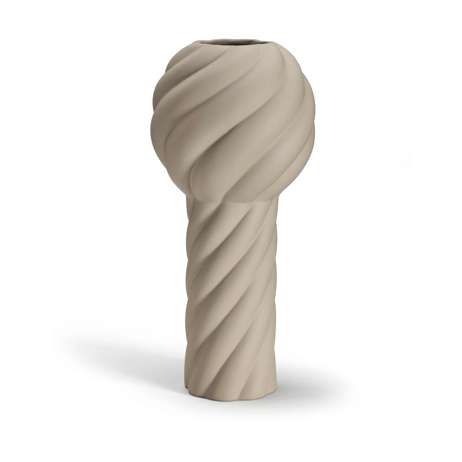 Vase Twist pillar 34 cm, Sand Cooee Design