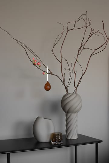 Vase Twist pillar 34 cm - Sand - Cooee Design