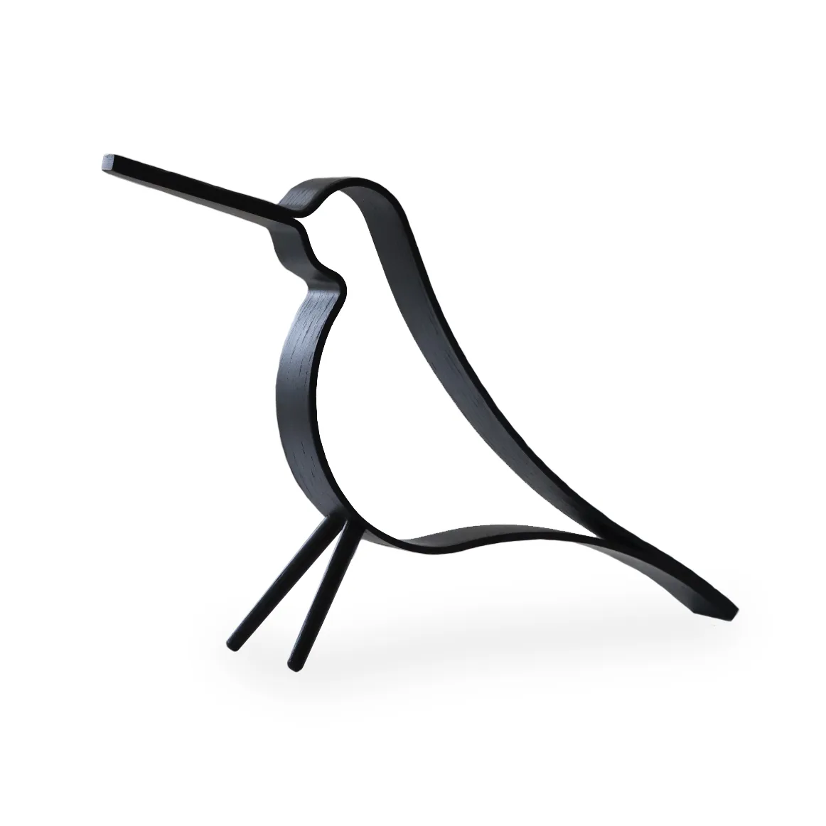 Woody Bird grand, Chêne peint noir Cooee Design