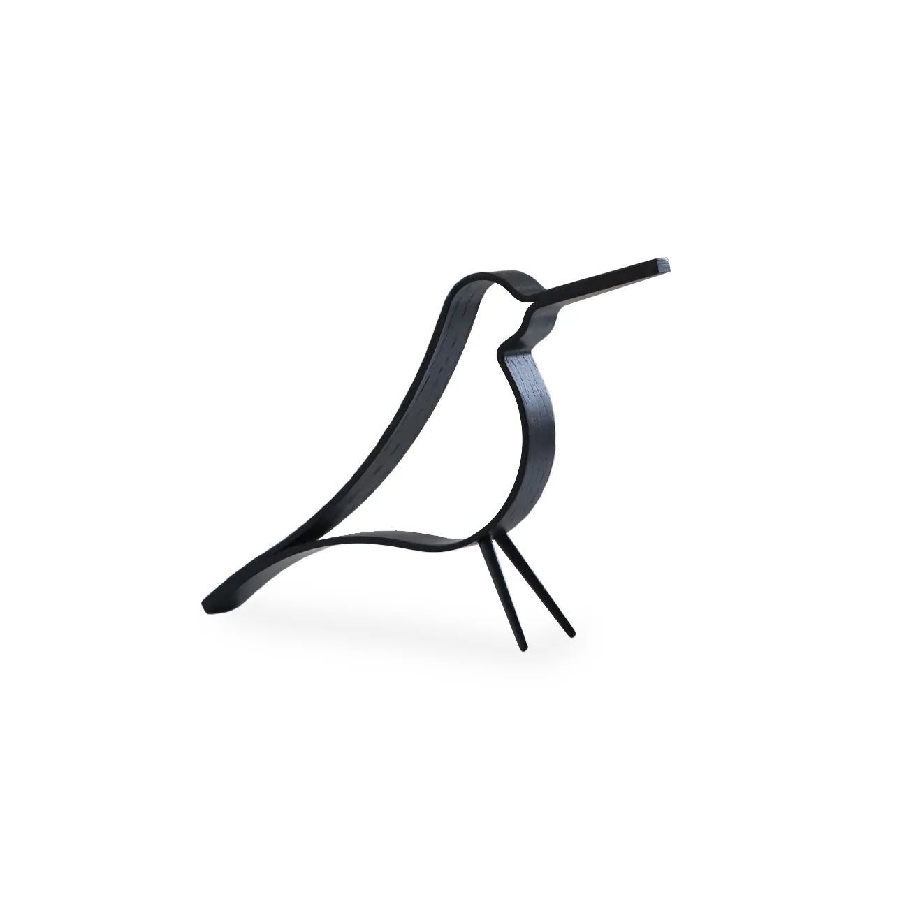 Woody Bird Petit, Chêne peint noir Cooee Design