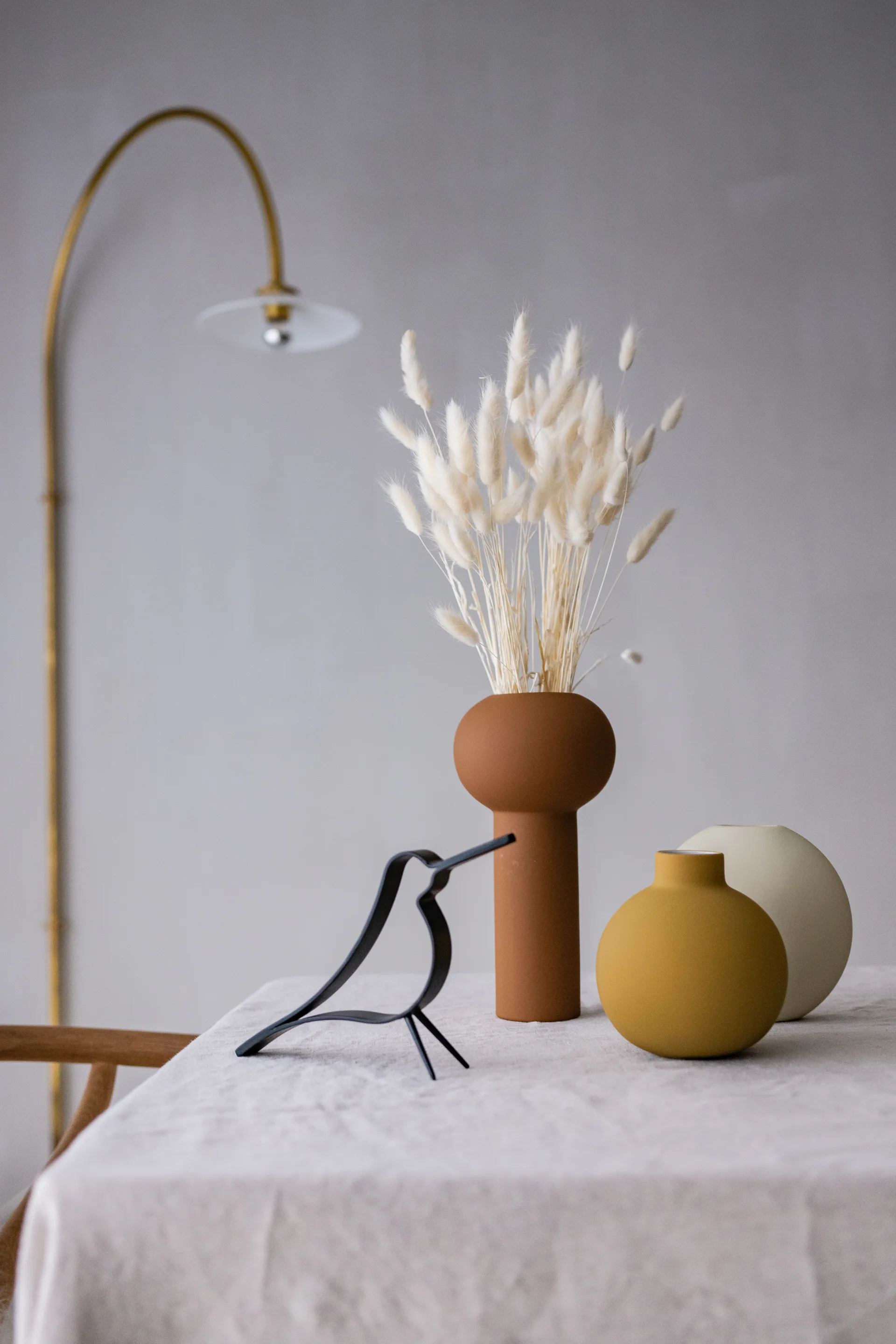 Woody Bird Petit, Chêne peint noir Cooee Design