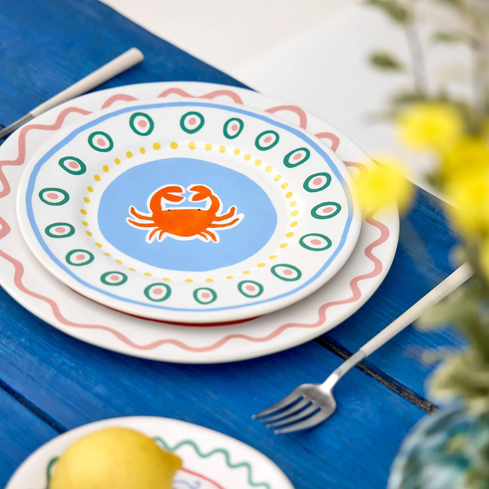 Assiette à dessert Summer Bliss, Crab, Ø22 cm Costa Nova