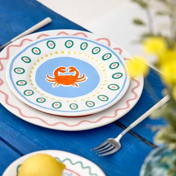 Assiette à dessert Summer Bliss - Crab, Ø22 cm - Costa Nova