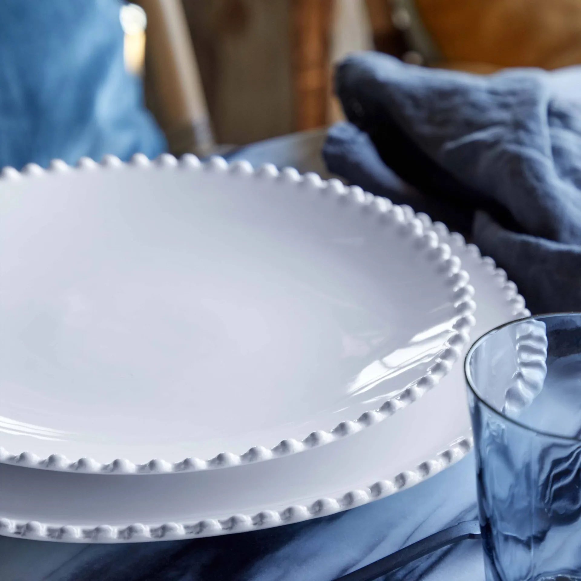 Assiette plate Pearl, Blanc, Ø28 cm Costa Nova