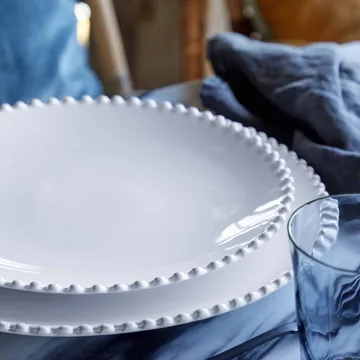 Assiette plate Pearl - Blanc, Ø28 cm - Costa Nova