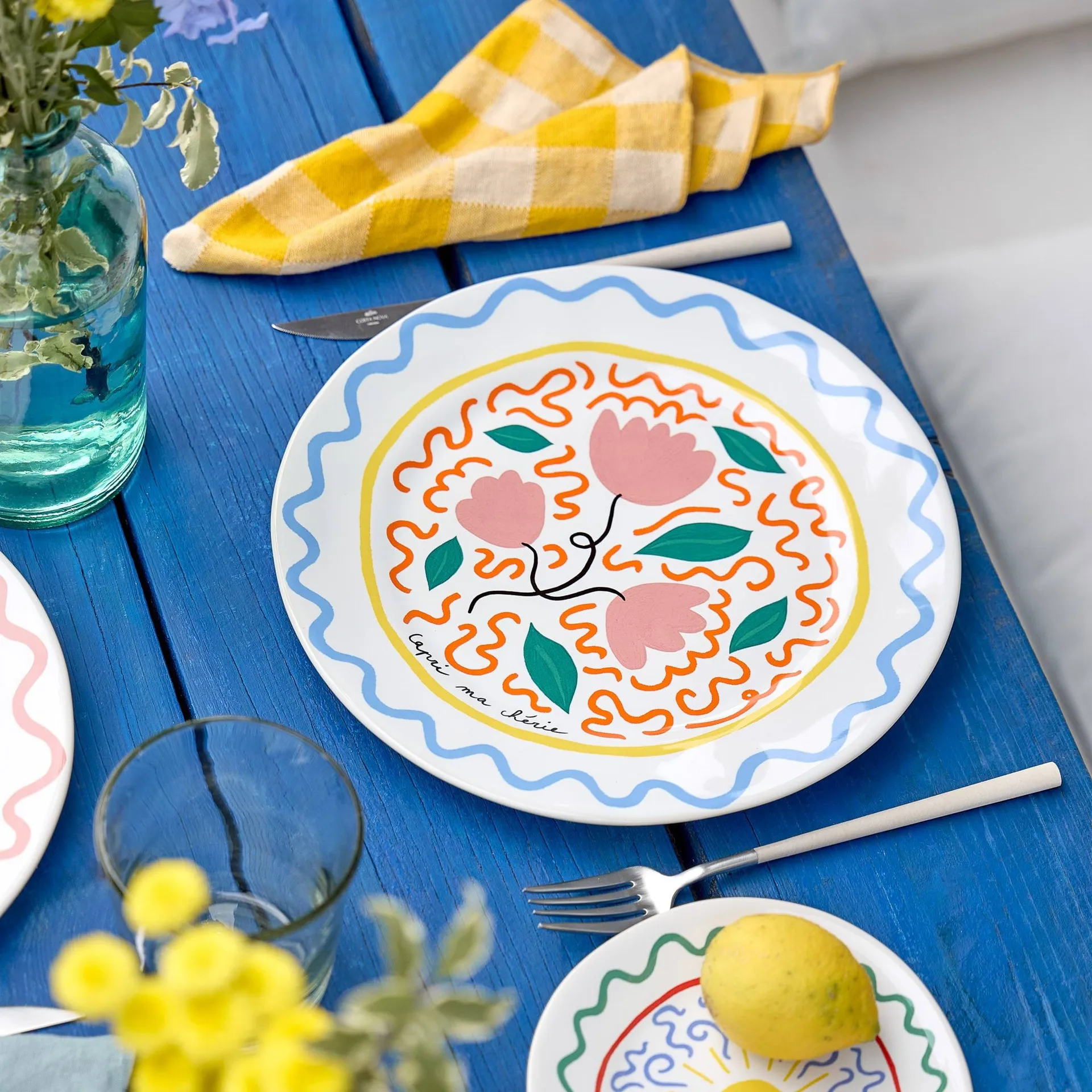 Assiette plate Summer Bliss, Capri, Ø24 cm Costa Nova