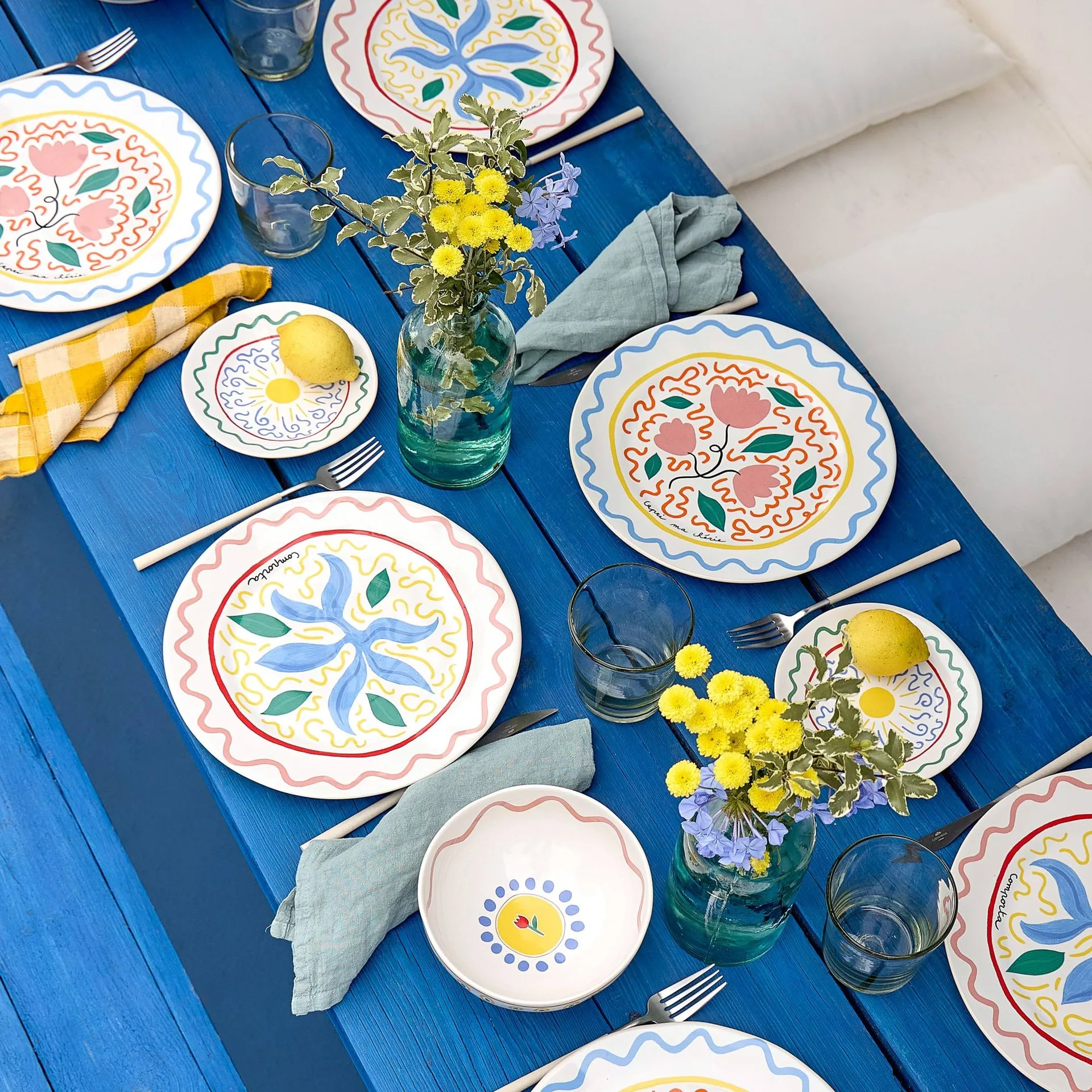 Assiette plate Summer Bliss, Capri, Ø24 cm Costa Nova