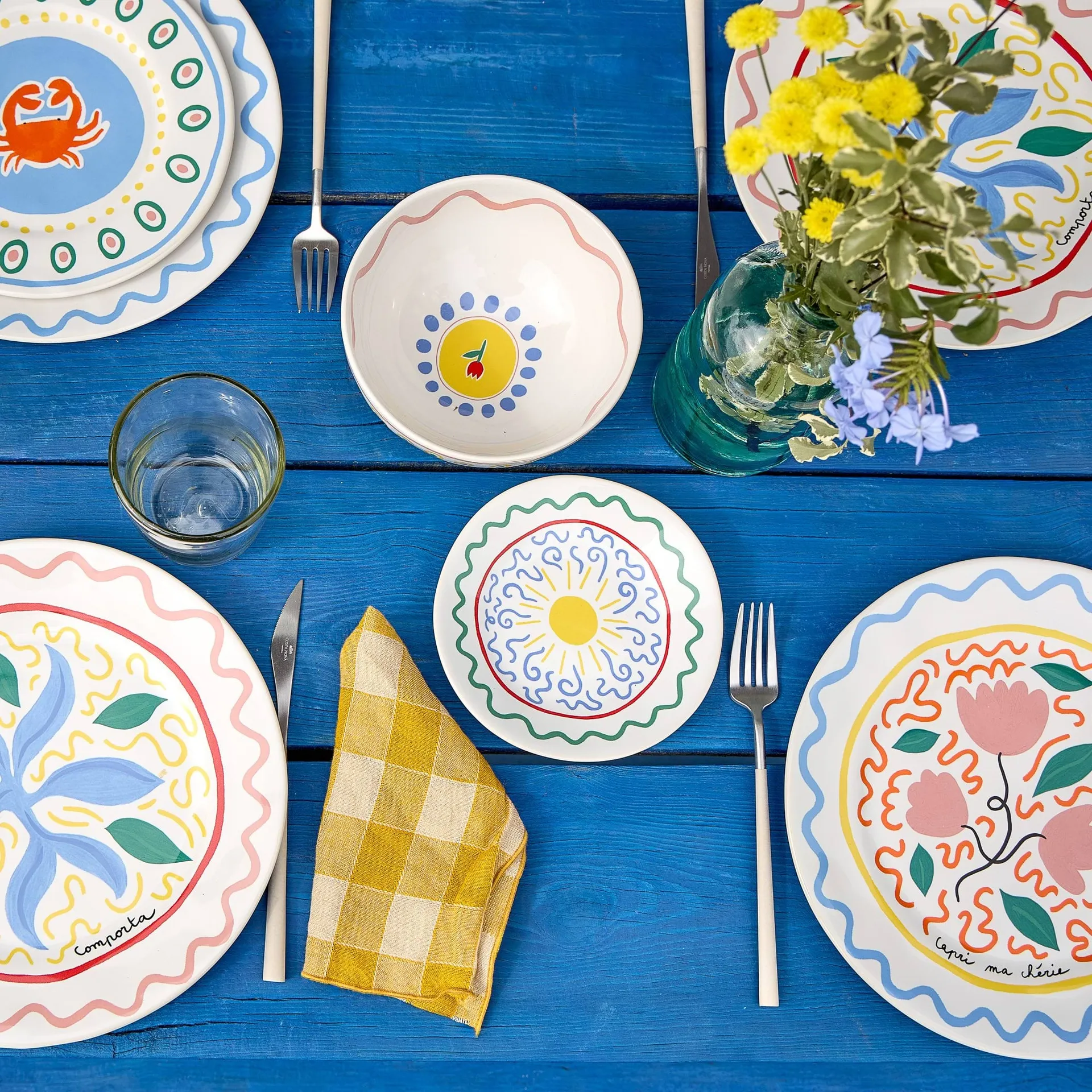 Assiette Summer Bliss, Sun, Ø16,3 cm Costa Nova