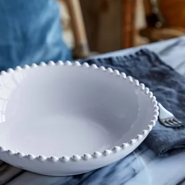Bol à pâtes Pearl - Blanc, Ø24 cm - Costa Nova